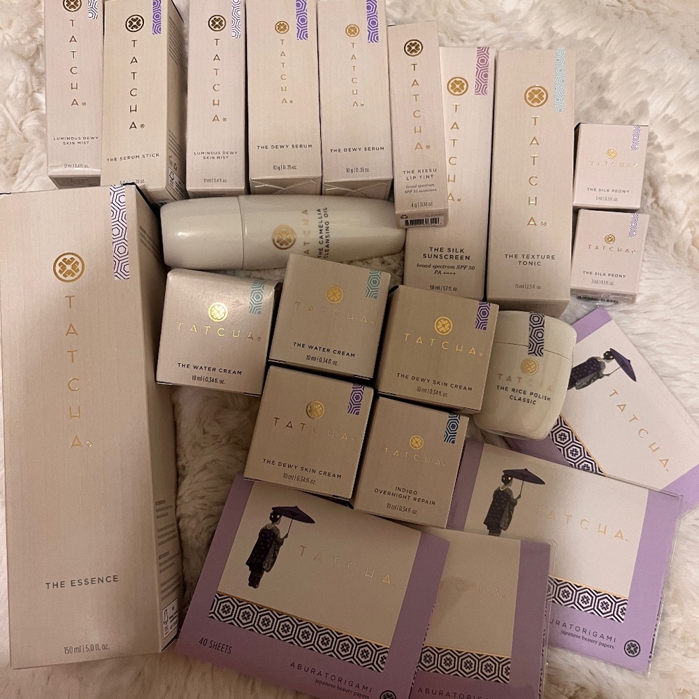 COPY - Tatcha bundle the silk cream dewy skin cream serum rice polish